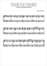 Téléchargez l'arrangement pour piano de la partition de Traditionnel-Perrine-etait-servante en PDF